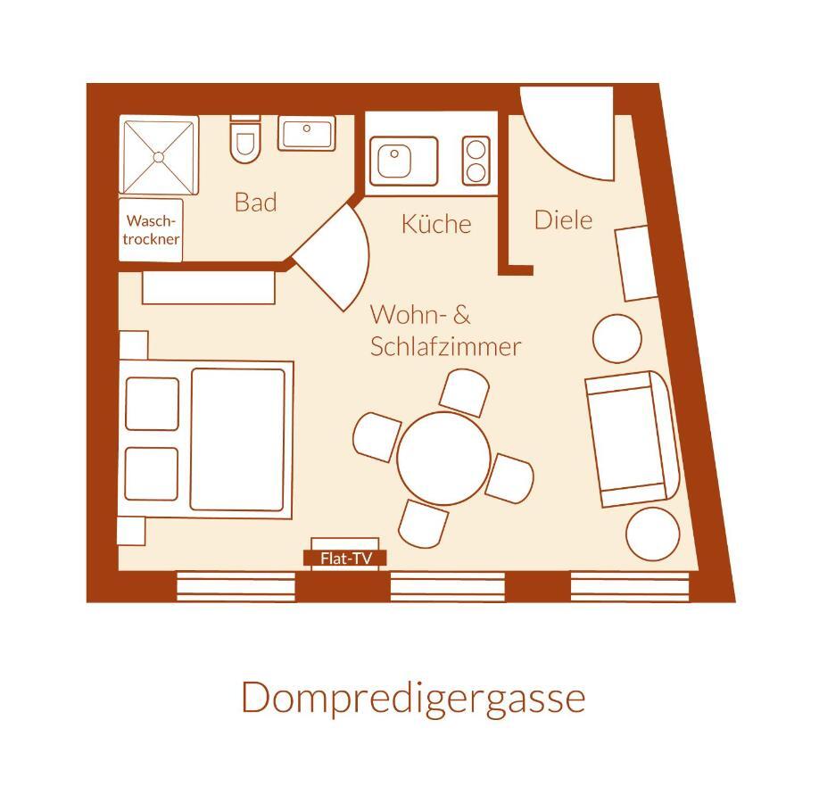 Apartment Dompredigergasse Наумбург Екстериор снимка
